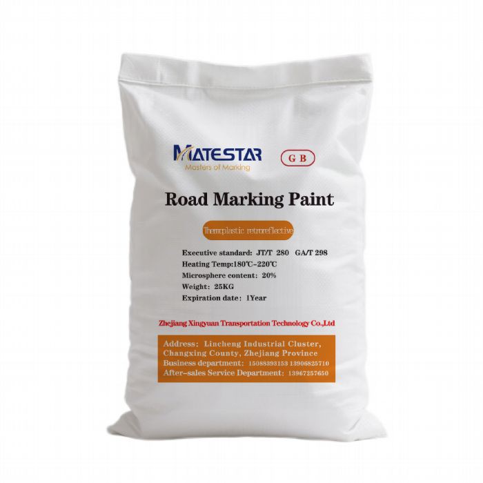 White Thermoplastic Road Markings